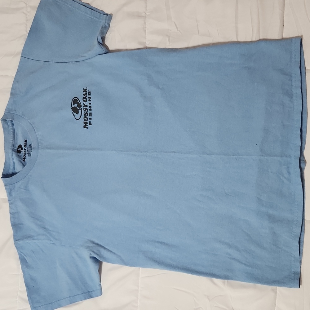 Mossy Oak Light Blue Short Sleeve Men's Tee